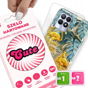 Etui + Szkło do REALME 8i Eleganckie Case Wzory