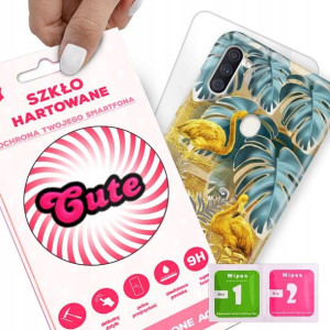 Etui + Szkło do SAMSUNG A11 Eleganckie Top Wzory