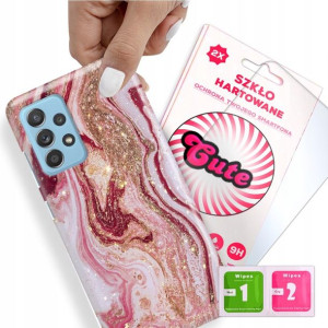 Etui + Szkło do SAMSUNG A33 5G Case Marmurki Wzory