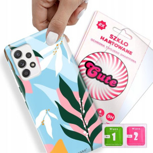 Etui + Szkło Do SAMSUNG A52 Kwiaty Flower Wzory