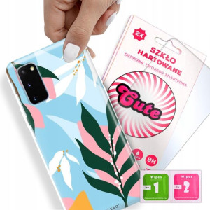 Etui + Szkło Do SAMSUNG S20 Kwiaty Flower Wzory