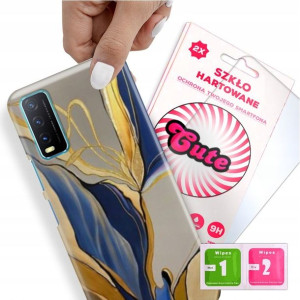 Etui + Szkło do VIVO Y21 2021 Eleganckie Top Wzory