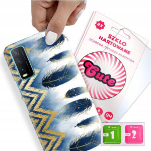 Etui + Szkło do VIVO Y33s Eleganckie Top Wzory