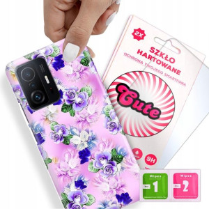 Etui + Szkło Do XIAOMI 11T PRO 5G Kwiaty Top Wzory
