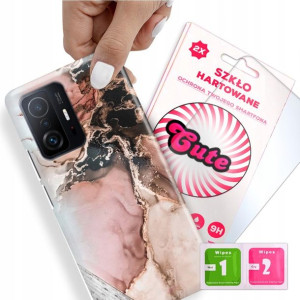Etui + Szkło do XIAOMI 11T PRO 5G Marmurki Wzory