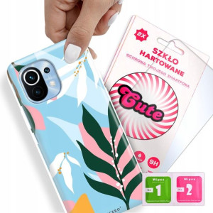 Etui + Szkło Do XIAOMI MI 11 Kwiaty Flower Wzory