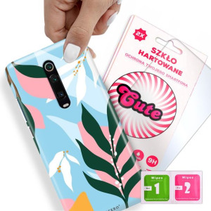 Etui + Szkło Do XIAOMI Mi 9T PRO Kwiaty Top Wzory