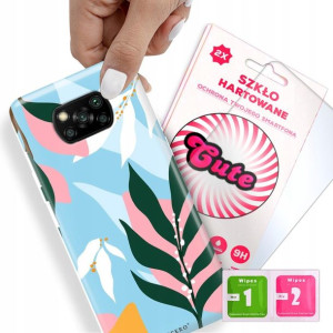 Etui + Szkło Do XIAOMI POCO X3 PRO Kwiaty Wzory
