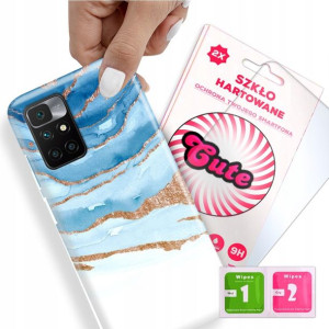 Etui + Szkło do XIAOMI REDMI 10 Marmurki Top Wzory