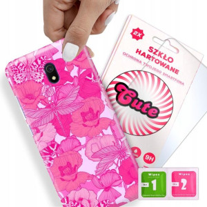 Etui + Szkło Do XIAOMI REDMI 8A Kwiaty Top Wzory