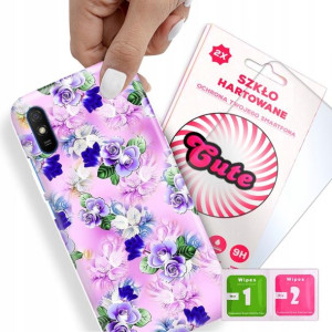Etui + Szkło Do XIAOMI REDMI 9i Kwiaty Top Wzory