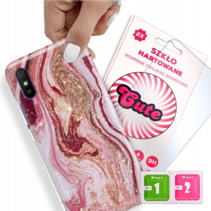 Etui + Szkło do XIAOMI REDMI 9i Marmurki Top Wzory