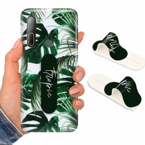 Etui + Uchwyt do HTC DESIRE U20 5G Kwiaty Wzory