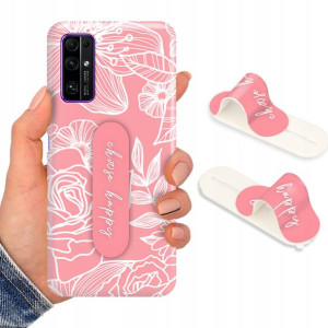 Etui + Uchwyt do HUAWEI HONOR 30 Kwiaty Top Wzory