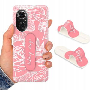 Etui + Uchwyt do HUAWEI HONOR 50 SE Kwiaty Wzory