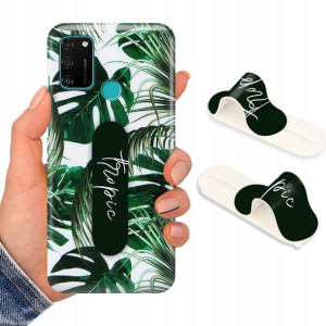 Etui + Uchwyt do HUAWEI HONOR 9A Kwiaty Top Wzory