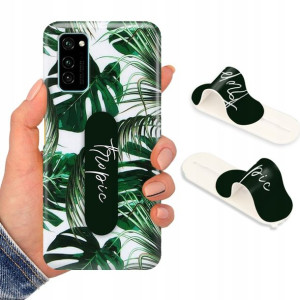 Etui + Uchwyt do HUAWEI HONOR V30 Kwiaty Top Wzory