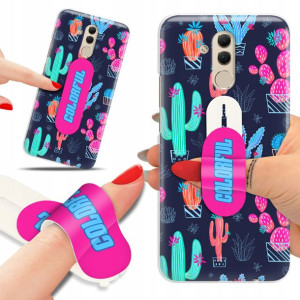Etui + Uchwyt do HUAWEI MATE 20 LITE Modne Wzory