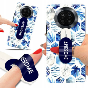 Etui + Uchwyt do HUAWEI NOVA 8i Kwiaty Top Wzory