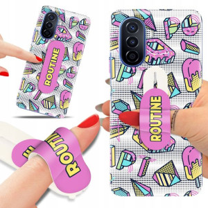 Etui + Uchwyt do HUAWEI NOVA Y70 Ikony Top Wzory