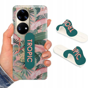 Etui + Uchwyt do HUAWEI P50 PRO Kwiaty Top Wzory