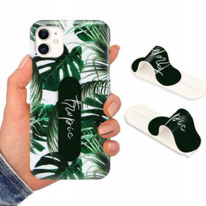Etui + Uchwyt do iPHONE 11 Kwiaty Flower Top Wzory