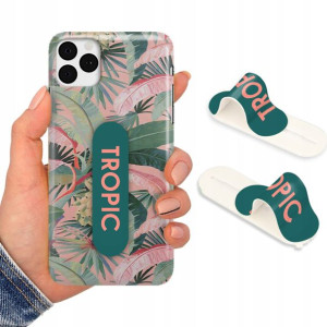 Etui + Uchwyt do iPHONE 11 PRO Kwiaty Flower Wzory