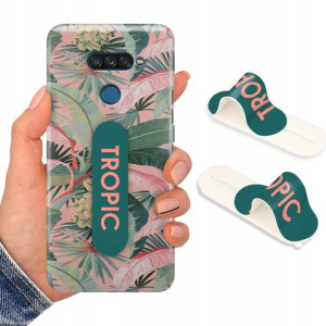 Etui + Uchwyt do LG K50s Case Kwiaty Flower Wzory