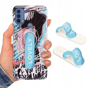 Etui + Uchwyt do MOTOROLA E40 Obudowa Case Wzory