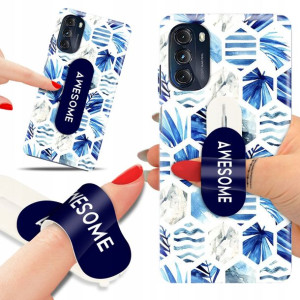 Etui + Uchwyt do MOTOROLA G 5G 2022 Kwiaty Wzory