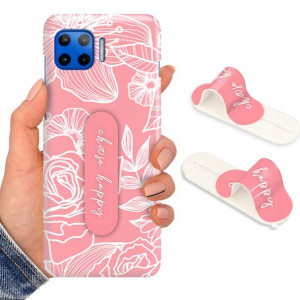 Etui + Uchwyt do MOTOROLA G 5G PLUS Flower Wzory
