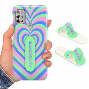 Etui + Uchwyt do MOTOROLA G30 Obudowa Dużo Wzorów