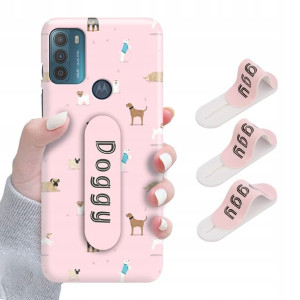 Etui + Uchwyt do MOTOROLA G50 Obudowa Case Wzory
