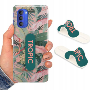 Etui + Uchwyt do MOTOROLA G51 5G Case Flower Wzory