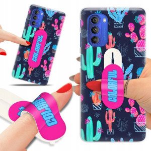Etui + Uchwyt do MOTOROLA G51 5G Patterny Wzory