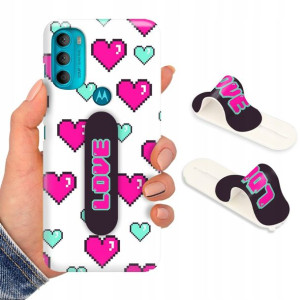 Etui + Uchwyt do MOTOROLA G71 5G Modne Top Wzory