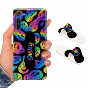 Etui + Uchwyt do MOTOROLA G8 Obudowa Case Wzory