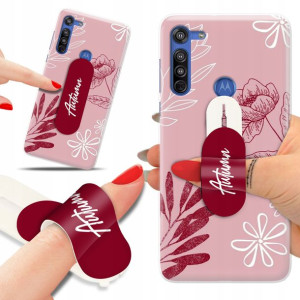 Etui + Uchwyt do MOTOROLA G8 Patterny Top Wzory