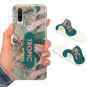 Etui + Uchwyt do MOTOROLA ONE ACTION Flower Wzory