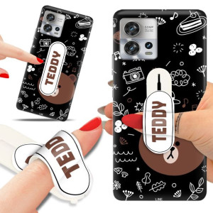 Etui + Uchwyt do MOTOROLA S30 PRO 5G Teddy Wzory