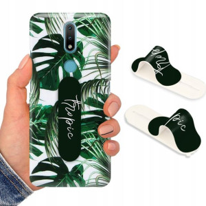 Etui + Uchwyt do NOKIA 2.4 Kwiaty Flower Top Wzory