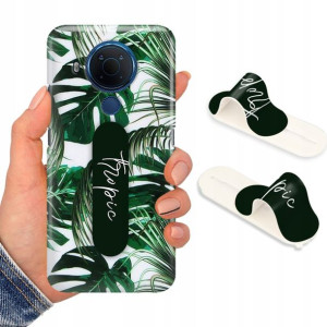 Etui + Uchwyt do NOKIA 5.4 Kwiaty Flower Top Wzory