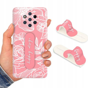 Etui + Uchwyt do NOKIA 9 PURE VIEW Flower Wzory