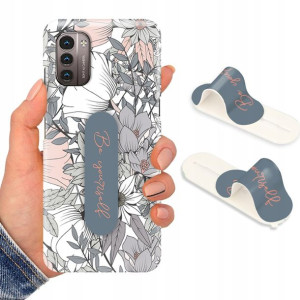 Etui + Uchwyt do NOKIA G21 4G Kwiaty Flower Wzory