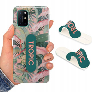 Etui + Uchwyt do ONEPLUS 8T Kwiaty Flower Wzory