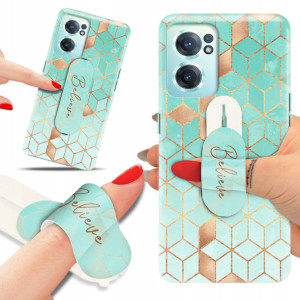Etui + Uchwyt do ONEPLUS NORD CE 2 5G Kwiaty Wzory