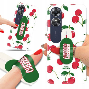 Etui + Uchwyt do OPPO A17 Wiosenne Owoce Top Wzory