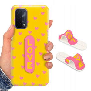 Etui + Uchwyt do OPPO A74 5G Obudowa Premium Wzory