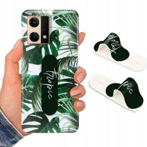Etui + Uchwyt do OPPO RENO 7 4G Case Flower Wzory