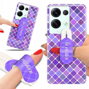 Etui + Uchwyt do OPPO RENO 8 PRO 5G Kwiatowe Wzory